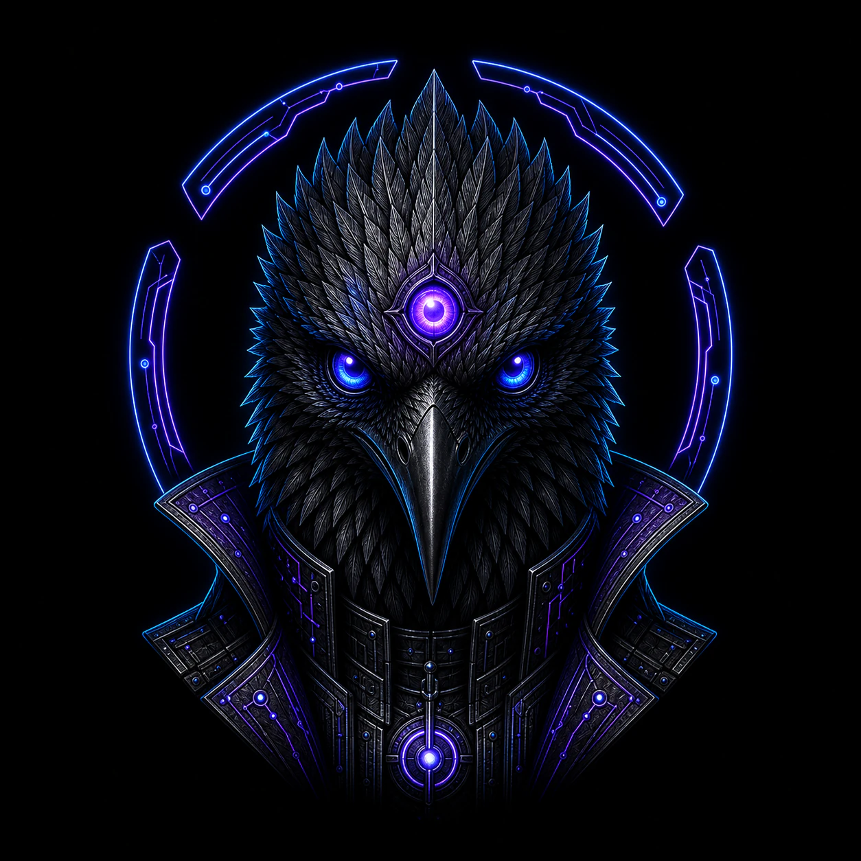 Three-eyed Crow signal portrait